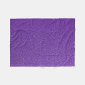 紫のグリッター、輝き、グリッターの背景 フリースブランケット (正面(横))