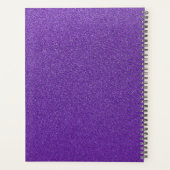 紫のグリッター、輝き、グリッターの背景 プランナー手帳 (裏面)