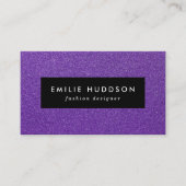 紫のグリッター、輝き、グリッターの背景 名刺 (正面)