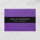 紫のグリッター、輝き、グリッターの背景 名刺 (正面)