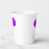 紫のケシの花 紙コップ (左)