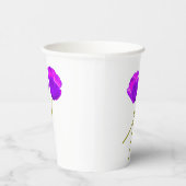 紫のケシの花 紙コップ (右)