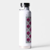 紫のケシ付き絶縁かわいらしウォーターボトル ウォーターボトル (右面)