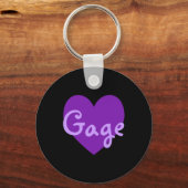 紫のゲージ キーホルダー (正面)