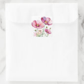 紫のコスモスの花 スクエアシール (バッグ)