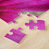 紫のコスモスの野花 ジグソーパズル (側面)