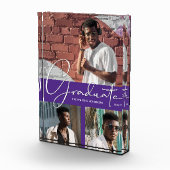 紫のコラージュの大学院スクリプト フォトブロック (右)