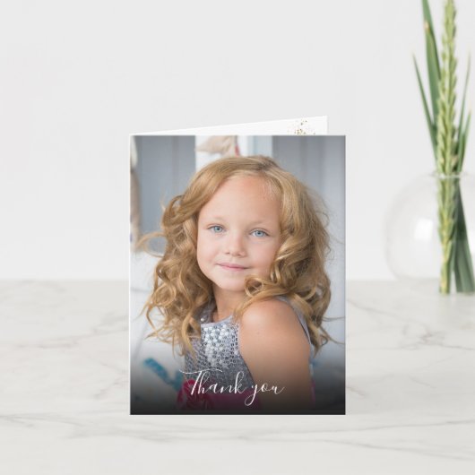 紫のサクレンツの聖体拝領写真ありがとう 招待状 (正面)