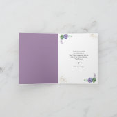 紫のサクレンツの聖体拝領写真ありがとう 招待状 (内部)