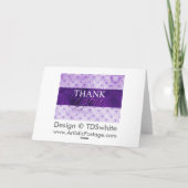 紫のサンキューカード サンキューカード (裏面)