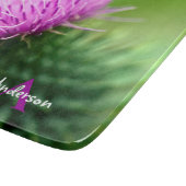 紫のシスルガラスのチョッピングボード カッティングボード (角)