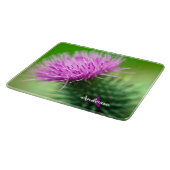 紫のシスルガラスのチョッピングボード カッティングボード (角)