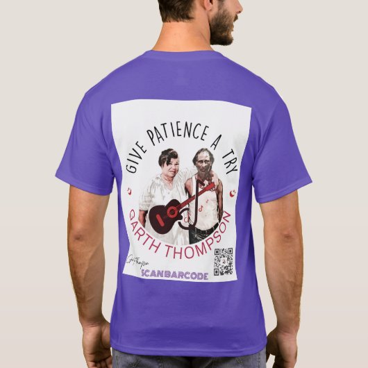 紫のシャツ Tシャツ (裏面)