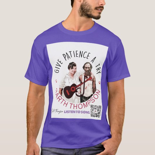 紫のシャツ Tシャツ (正面)