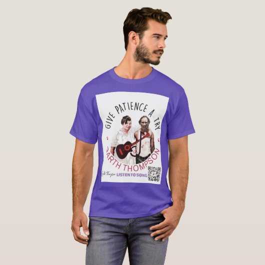 紫のシャツ Tシャツ (正面フル)