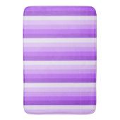 紫のシャドーストライプの数 バスマット (正面縦)