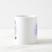 紫のシーズー(犬)Tzu:私は私の足とコーヒーが大好き コーヒーマグカップ (中央)