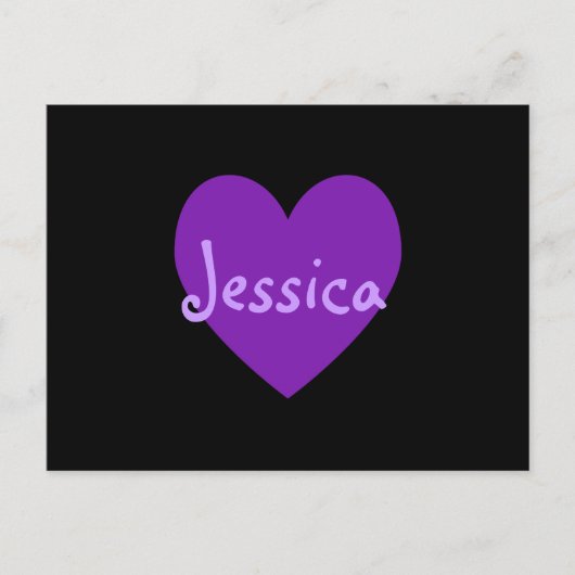 紫のジェシカ ポストカード (正面)