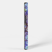 紫のジャカランダの木の油絵,iPhone 13 カバー (右側面)