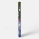 紫のジャカランダの木の油絵,iPhone 13 カバー (左側面)
