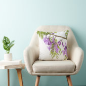 紫のジャカランダの花（空の背景） クッション (椅子)