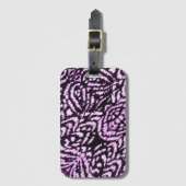 紫のジャングル ラゲッジタグ (正面縦)