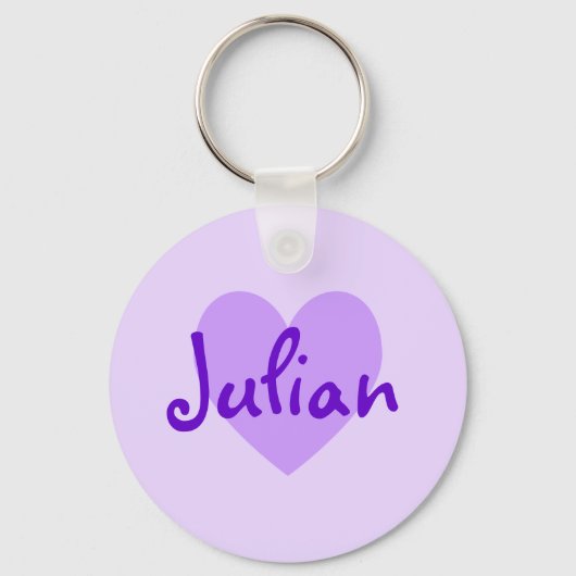 紫のジュリアン キーホルダー (正面)