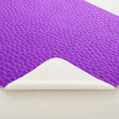 紫のスキンテクスチャスキン シェルパブランケット (3/4)