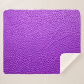 紫のスキンテクスチャスキン シェルパブランケット (正面(横))