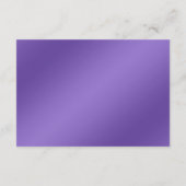 紫のスタイリッシュフローラ詳細エンクロージャカード エンクロージャーカード (裏面)
