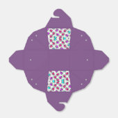 紫のスタイル模様 フェイバーボックス (折り畳みなし)