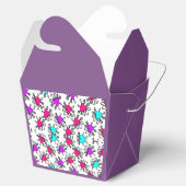 紫のスタイル模様 フェイバーボックス (オープン)