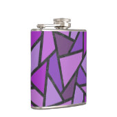 紫のステンドグラス模様の色合い フラスク (右)
