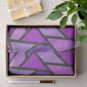 紫のステンドグラス模様の色合い 薄葉紙 (ギフト)