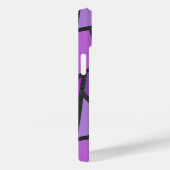 紫のステンドグラス模様の色合い Case-Mate iPhoneケース (裏面 / 右)
