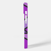 紫のステンドグラス模様の色合い Case-Mate iPhoneケース (裏面 / 左)