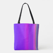 紫のストライプバッグ（反転） トートバッグ (裏面)