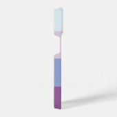 紫のストライプパレット iPhoneケース (右側面)