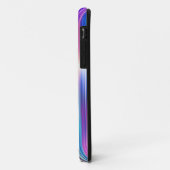 紫のストライプ柄 Case-Mate iPhoneケース (裏面/左)