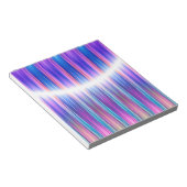 紫のストライプ模様 ノートパッド (アングル)