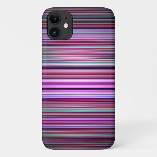 紫のストライプ模様 Case-Mate iPhoneケース (裏面)