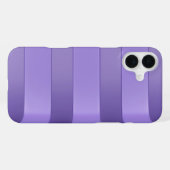 紫のストライプ背景 iPhoneケース (裏面横)