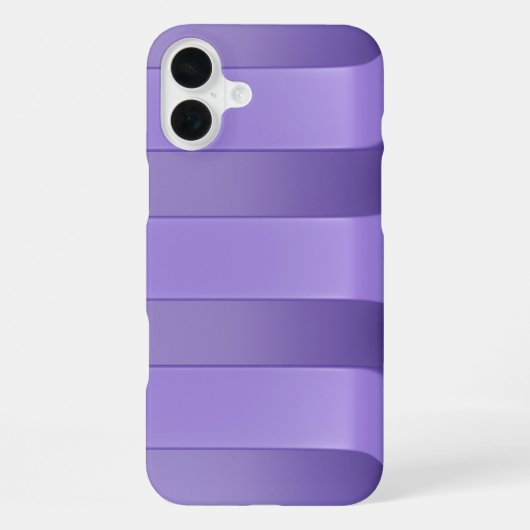 紫のストライプ背景 iPhoneケース (裏面)