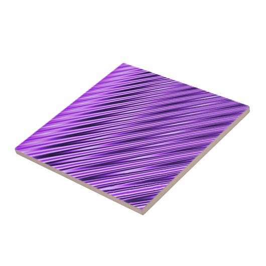 紫のストライプ タイル (側面)