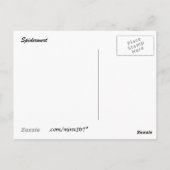 紫のスパイダートのはがき ポストカード (裏面)