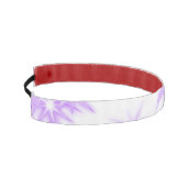 紫のスパークルグリッターに、名前を付けるモノグラムポックを追加します アスレチックヘッドバンド (左)