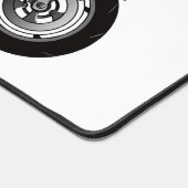 紫のスポーツバイクの漫画 デスクマット (コーナー)