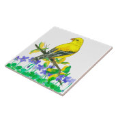 紫のスミレのアメリカの金銀色 タイル (側面)