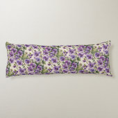 紫のスミレを白に ボディピロー (裏面)