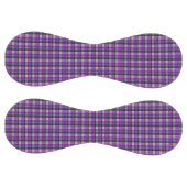 紫のチェック柄のタータン柄 ソフトボール (パネル)